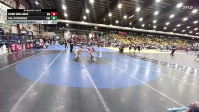 105 lbs 7th Place Match - Cal Stephens, Glenrock Wrestling Club vs Cash Williams, MATPAC Wrestling
