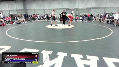 215 lbs Round 3 (8 Team) - Cole Rogers, Kansas Blue vs Everett Mcclelland, Indiana