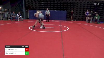 220 lbs Round Of 16 - Luke Matheis, Arcade, NY vs Andrew Hensal, Philipsburg, PA