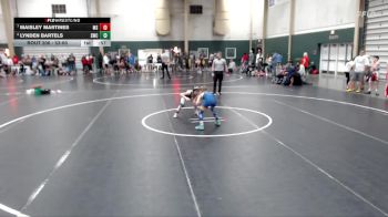 53-60 lbs Quarterfinal - Maisley Martines, Millard South vs Lynden Bartels, Seward Wrestling Club