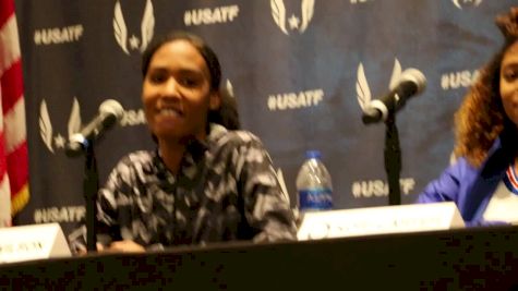 Ajee Wilson on how coach Derek Thompson acts during races