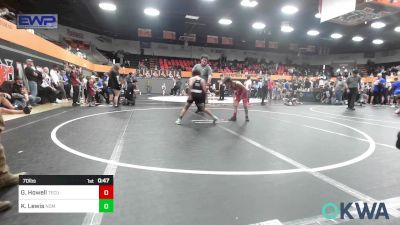 70 lbs Semifinal - Granger Howell, Tecumseh Youth Wrestling vs Kam Lewis, Team Nomad