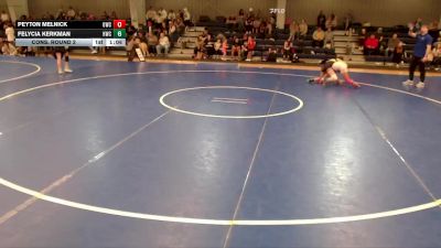129-136 lbs Cons. Round 2 - Felycia Kerkman, Husky Wresting Club vs Peyton Melnick, Ord Wrestling Club