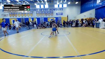 120 lbs Cons. Round 2 - Vanessa Whitelock, Trident Wrestling vs Kyrie-Jade Atkinson, Camden County Outsiders