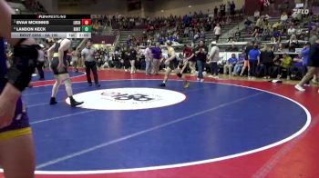 6A 190 lbs Semifinal - Evan Mckinnis, Little Rock Central High School vs Landon Keck, BENTONVILLE HIGH SCHOOL