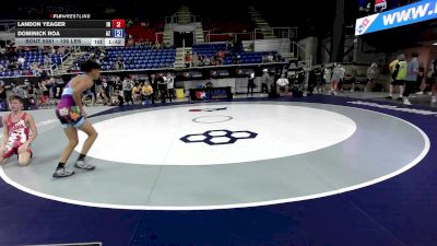 106 lbs Cons. Sub-rd Of 32 - Landon Yeager, IN vs Dominick Roa, AZ