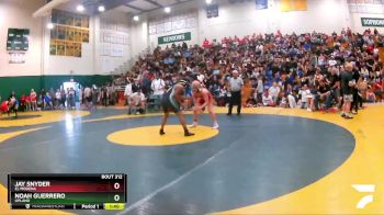 160 lbs Champ. Round 2 - Jay Snyder, El Modena vs Noah Guerrero, Upland