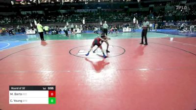 85 lbs Round Of 32 - Munif Barta, Red Nose WC vs Chase Young, Bitetto Trained Wrestling