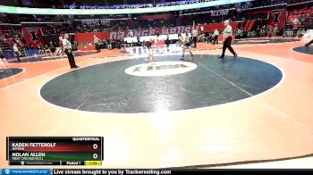 3A 152 lbs Quarterfinal - Kaden Fetterolf, Batavia vs Nolan Allen, West Chicago (H.S.)