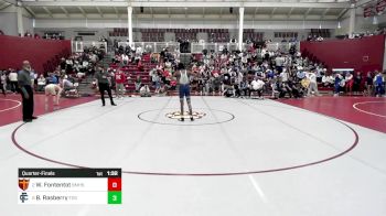 106 lbs Quarterfinal - William Fontentot, Brother Martin vs Brice Rasberry, Fellowship Christian