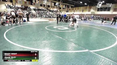 190 lbs Champ. Round 3 - Frank Riley, Saint Francis vs Brady Wight, Vacaville