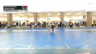 132 lbs Quarterfinal - Brooks McDonald, West Forsyth Wrestling Club vs Thomas Henson, Grizzly Wrestling Club