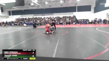 165 lbs Champ. Round 1 - Travion Jones, Chaparral vs Greg Torosian, World Team Training Center