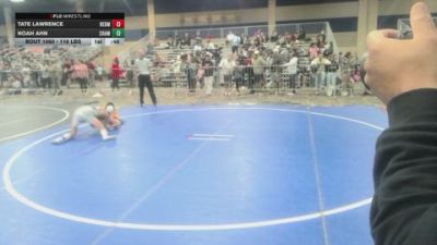 116 lbs Consi Of 8 #2 - Tate Lawrence, Redmond Wrestling Academy vs Noah Ahn, Champions WC