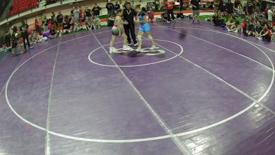 140 lbs Madison Worden, Nevada 1 HS Girls vs Ireland Corbin, Montana Banditry HS Girls
