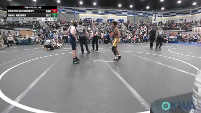 110 lbs Quarterfinal - Easton McGilbert, Midwest City Bombers Youth Wrestling Club vs Beau Reeder, Husky WC