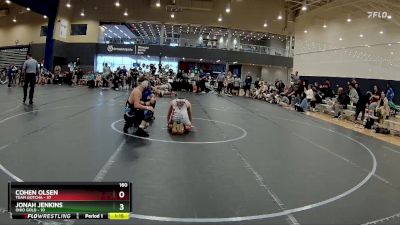 160 lbs Round 6 (8 Team) - Cohen Olsen, Team Gotcha vs Jonah Jenkins, Ohio Gold