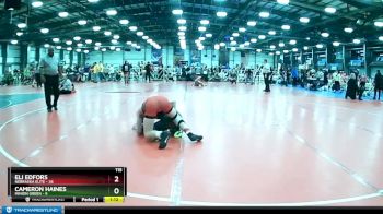 115 lbs Rd# 6- 9:00am Saturday Final Pool - Eli Edfors, Nebraska Elite vs Cameron Haines, Minion Green