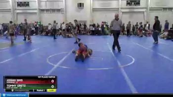 100 lbs Round 6 (8 Team) - Jake Adams, Nauman vs Dawson Shaffer, All-American