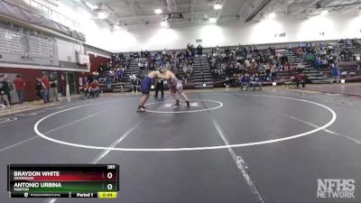 285 lbs Cons. Round 1 - Antonio Urbina, Mabton vs Braydon White, Okanogan