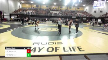 157 lbs Quarterfinal - Claudio Torres, Lake Highland Prep vs Salah Tsarni, Bullis School