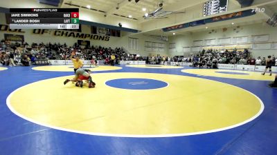 129 lbs Consi Of 32 #2 - Jake Simmons, Oakdale vs Lander Bosh, Layton (UT)