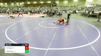 190 lbs 5th Place - David Ortega, South Reno WC vs Jacob Rex Bautista, Gold Rush Wrestling