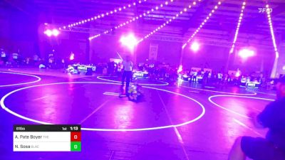 61 lbs Quarterfinal - Ashton Pate Boyer, The Clique vs Nicholas Sosa, Black Flag Wr Ac