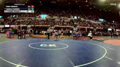 G - 145 lbs Cons. Round 2 - Ruby Herman, Choteau Girls vs Angela Farrier, Bigfork Girls