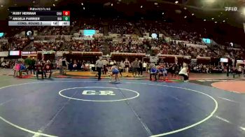 G - 145 lbs Cons. Round 2 - Ruby Herman, Choteau Girls vs Angela Farrier, Bigfork Girls