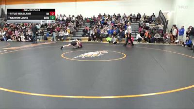 100 lbs Cons. Round 1 - Keaton Louis, Benton Community Wrestling Clu vs Titus Reasland, Mount Vernon