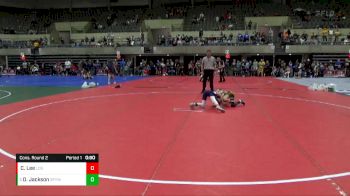 75 lbs Cons. Round 2 - Dominick Jackson, St. Peter Youth Wrestling vs Casey Lee, Legends Of Gold