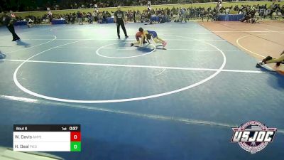 80 lbs Round Of 16 - Welden Davis, Amped Wrestling Club vs Harper Deal, Piedmont