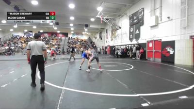138 lbs Cons. Round 2 - Jacob Casas, Rialto vs Mason Stewart, Lutheran/Orange