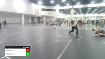 130 lbs Consi Of 16 #2 - Dillenger Neville, San Clemente vs James Madrid, NM Royalty