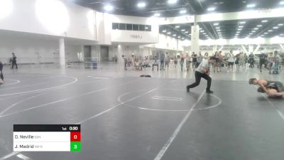 130 lbs Consi Of 16 #2 - Dillenger Neville, San Clemente vs James Madrid, NM Royalty