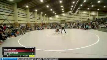 74 lbs Quarters & Wb (16 Team) - Vincent Hunt, Warriors Of Christ vs Greysen Packer, Idaho 1