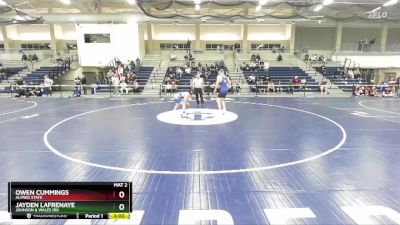 165 lbs Cons. Round 4 - Jayden Lafrenaye, Johnson & Wales (RI) vs Owen Cummings, Alfred State