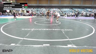 160 lbs 5th Place - Cannon Kemper, Burns Oregon vs Elias Reyes, Kingsburg