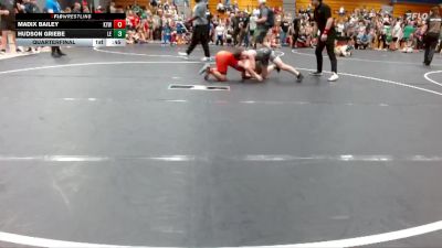 105 lbs Quarterfinal - Hudson Griebe, Cobra Wrestling Club vs Madix Bailey, Knights Youth Wrestling