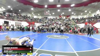 130 lbs 3rd Place Match - George Seaburg, Red Cobra WA vs River Lilly, Franklin Wrestling Club