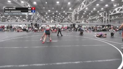 118 lbs Round 3 (6 Team) - Mia Henckel, PA West Yellow vs Violet Henderson, Cordoba Trained