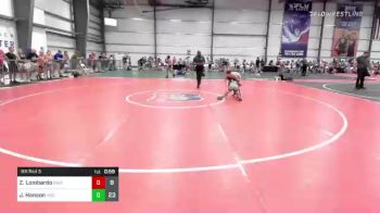 85 lbs Rr Rnd 3 - Zander Lombardo, Ragin Raisins Concord vs Jax Hanson, Indiana Outlaws Green