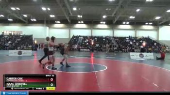 125 lbs 2nd Wrestleback (16 Team) - Isaac Crowell, Southeastern vs Carter Cox, Cumberland (Tenn.)