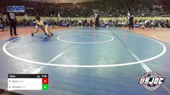 92 lbs Round Of 16 - Rye Davis, Honey Badgers Wrestling Club vs Amir Tamayo, Best Trained