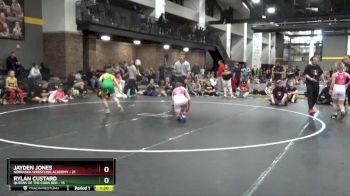 100 lbs Round 1 (4 Team) - Jayden Jones, Nebraska Wrestling Academy vs Rylan Custard, Queens Of The Corn Red