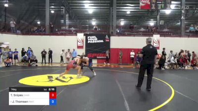 74 kg Consi Of 8 #1 - Thomas Snipes, Charleston Regional Training Center vs Jack Thomsen, Panther Wrestling Club RTC