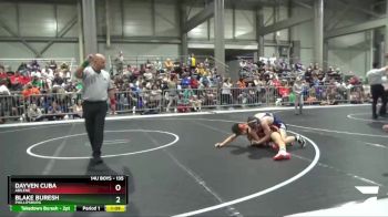 135 lbs Quarterfinal - Blake Buresh, Phillipsburg vs Dayven Cuba, Abilene