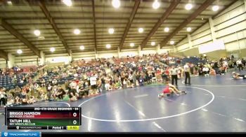 64 lbs Quarterfinal - Briggs Hamson, Box Elder Stingers vs Tatum Hill, Roy Wrestling Club