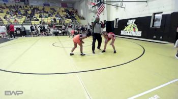 96 lbs Consolation - Connelly Bergmann, Grove JH Girls vs Elizabeth Lential, GRAVETTE